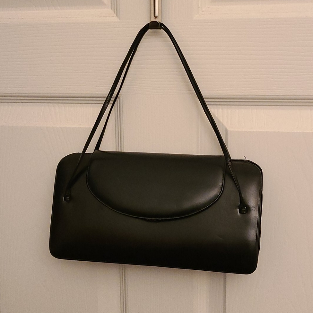 Black leather purse